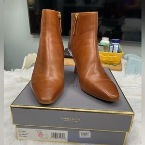 Louise et Cie Women's Brown Leather Ankle Boots